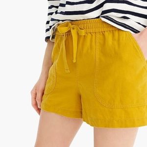 J.Crew Point Sur Seaside linen shorts.